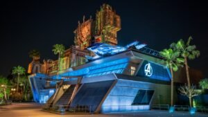 campus night disneyland Disneyland California